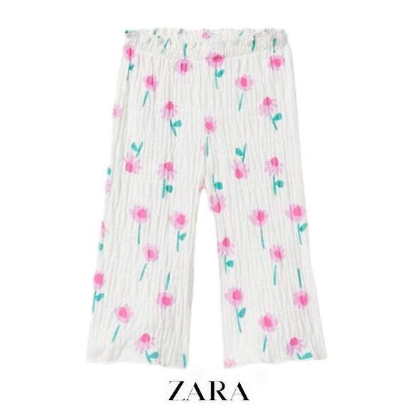 Zara Other - ZARA Kids | White | FLUID TEXTURED PANTS